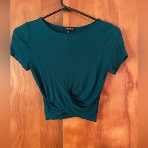 TIMING - Forever 21 Crop Top Green Small LIKE NEW!!